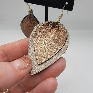 New Faux Leather Earrings
